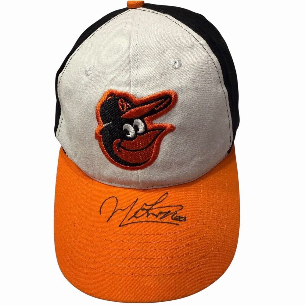 Baltimore Orioles Snapback Hat Cartoon Bird Logo Signed Mychal Givens Brim Cap - Picture 2 of 12